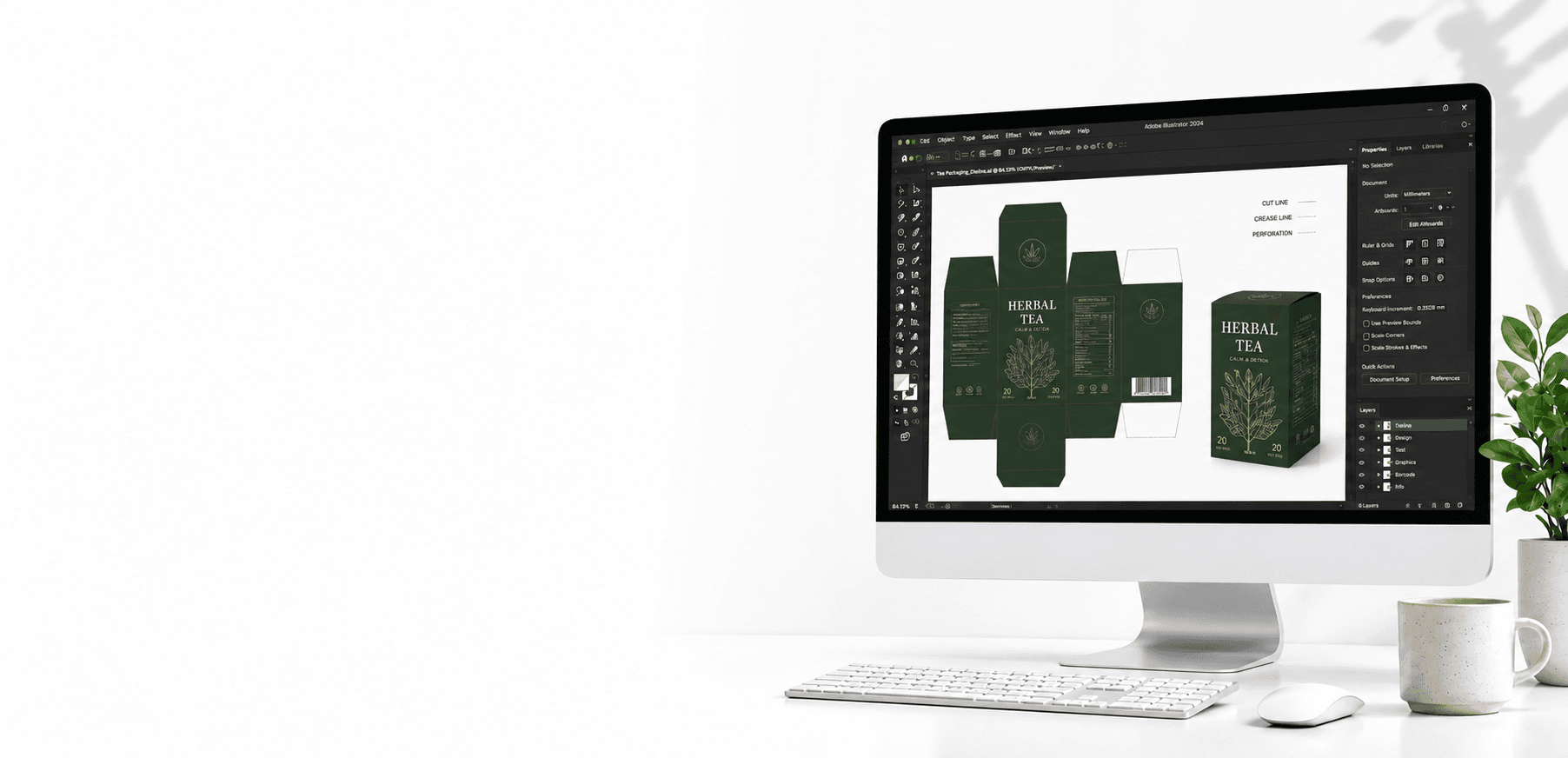 AI Artist & Graphic Designer workspace